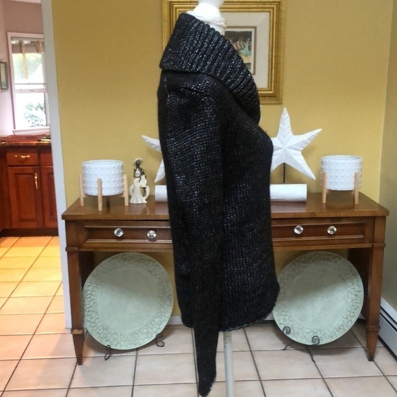 Women’s Vintage GH Bass & Co. Cowl Neck Black Knit PullOver Sweater Size XS - Picture 7 of 16